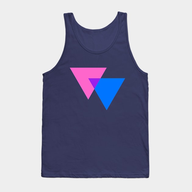 Biangles Bisexuality Symbol Tank Top by Clouds